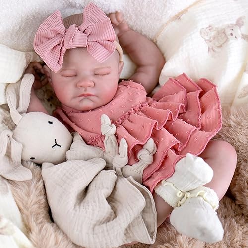 UOFTKIZ Muñecas de bebé Reborn realistas, muñeca realista de 20 pulgadas, muñecas de bebé de la vida real con cuerpo de tela y accesorios de