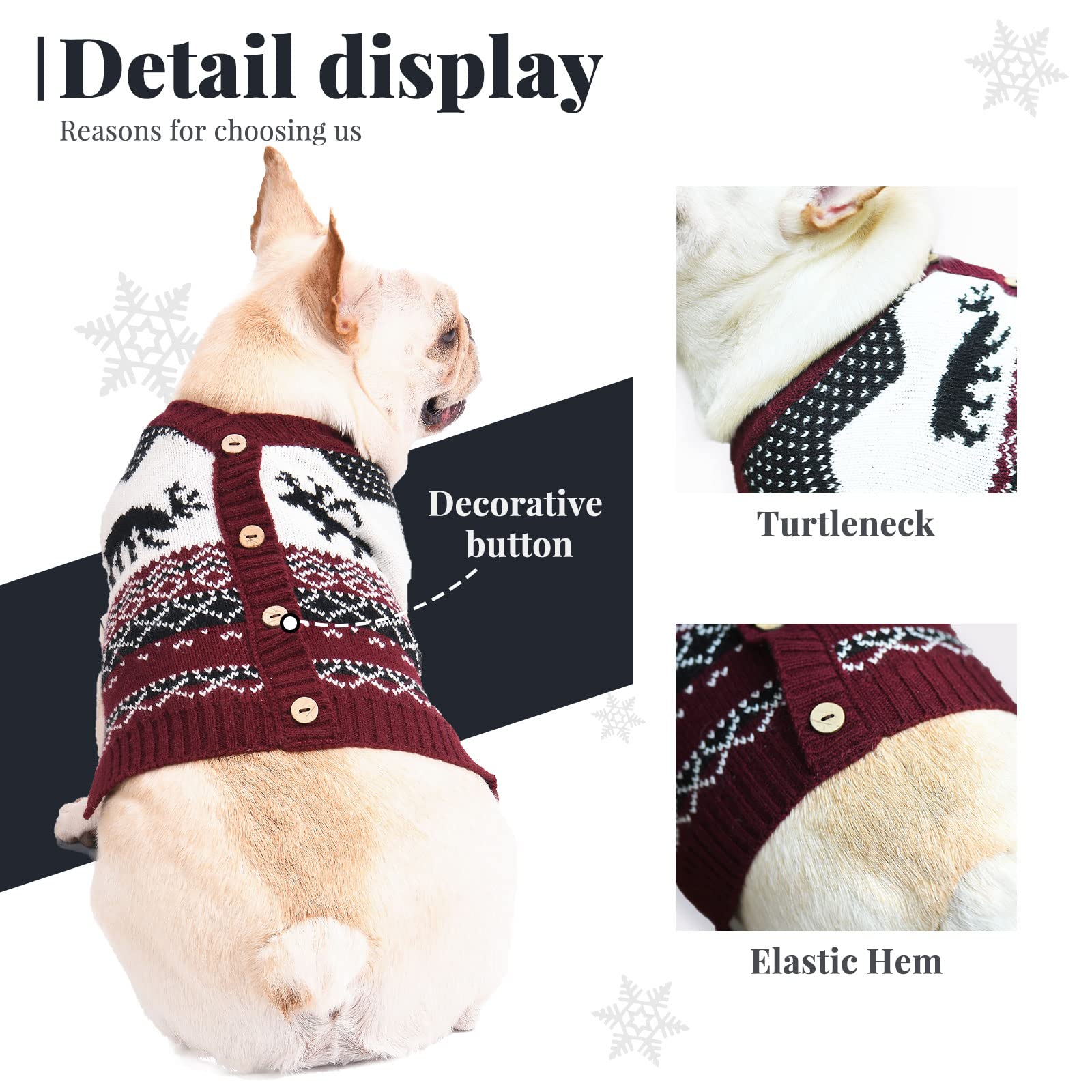 Amazon | UETZLTB 犬 クリスマス セーター 暖かい 秋冬 Vネック ニット