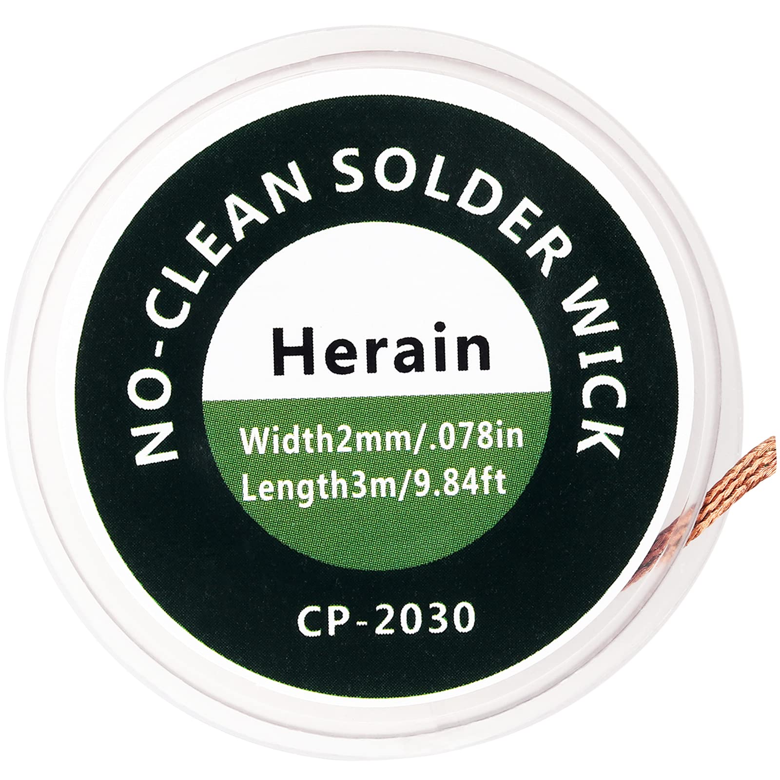 Buy Herain NoClean Solder Wick, Desoldering Braided Wicks with Flux