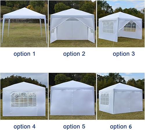 Miniatura 6 de Outvita Toldo desplegable Ez de 10 x 10 pies, tienda de campaña portátil instantánea con 4 paredes laterales para eventos al aire libre, fiestas,