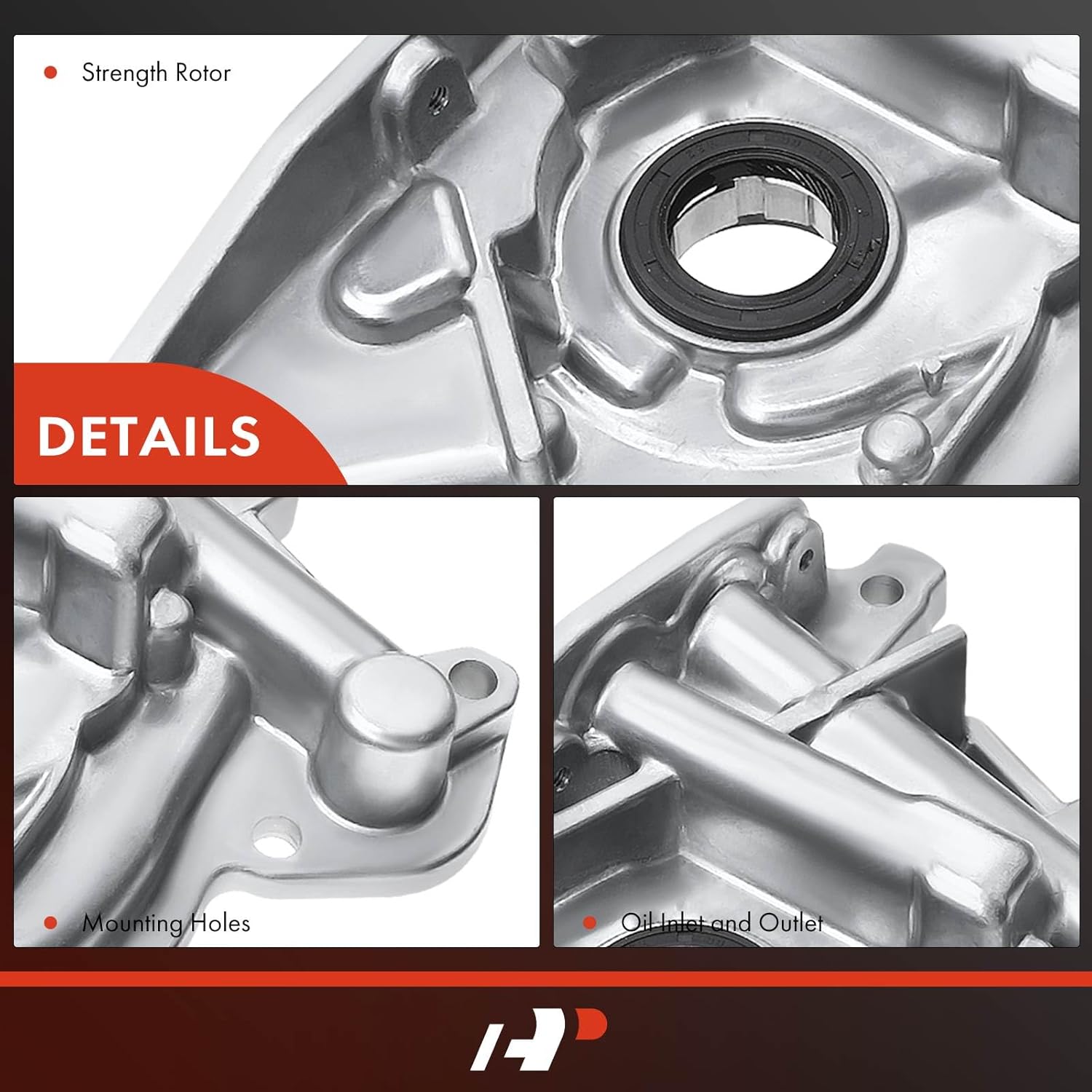 A-Premium Oil Pump with O-Ring Compatible with Dodge Neon 2003-2005 & Chrysler PT Cruiser 2003-2010, 2.4L, Replace# 4884390AB