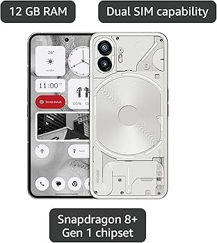 Amazon.com: Nothing Phone (2) - 256 GB + 12 GB Ram, Glyph