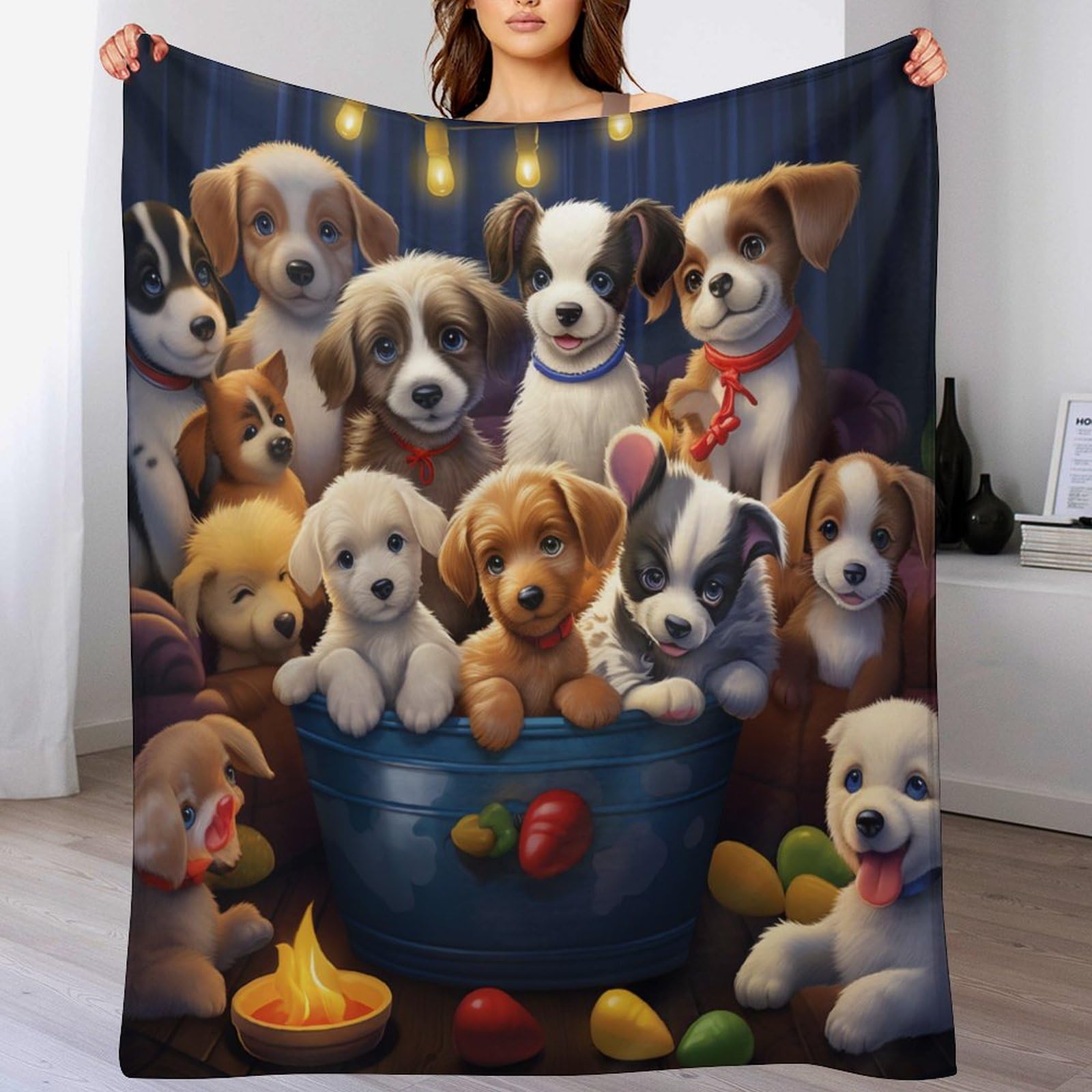 Couverture polaire pour lit moelleux et chaud grand format 150x200cm en flannel douce