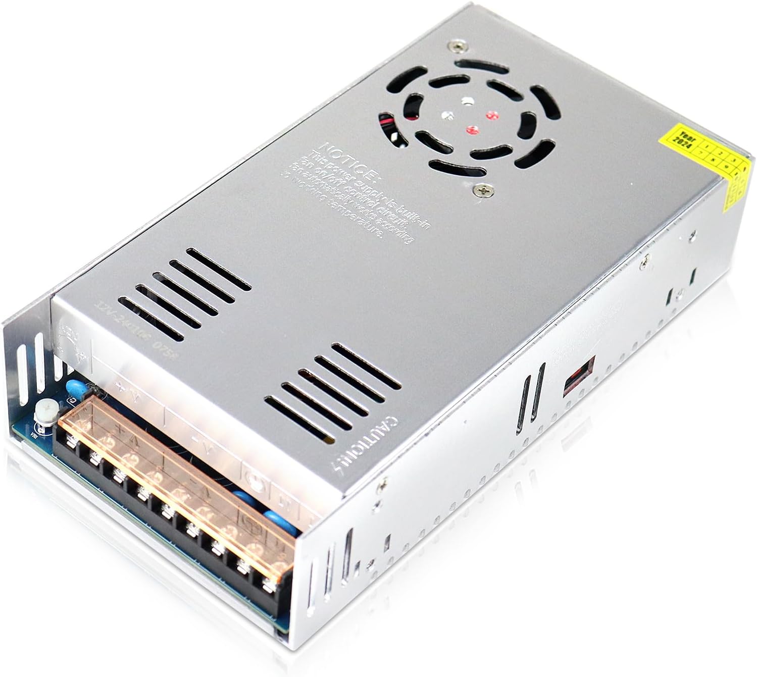 inShareplus 12V 50A 600W, DC Universal Regulated Switching Power Supply, Converter AC 110/220V to DC 12 Volt LED Driver, Transformer, Adapter for LED Strip Light, 3D Printer, Radio, Computer Project