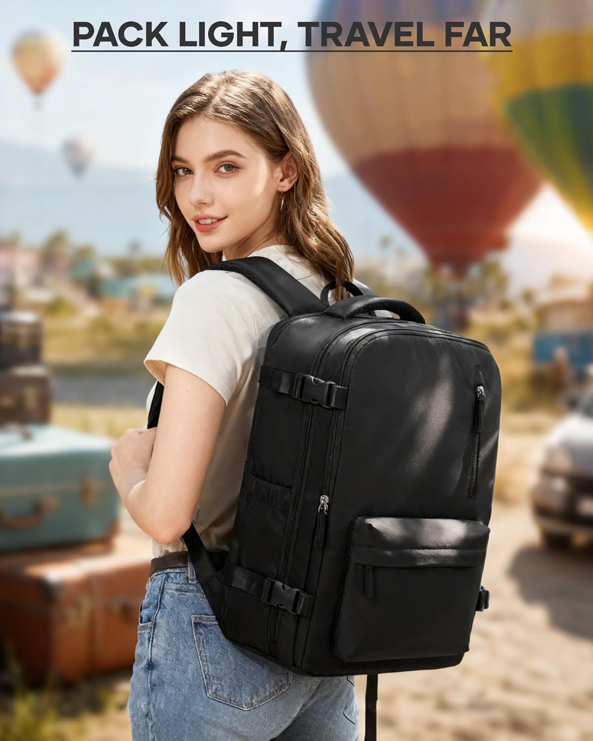 wepadre Vacuum Backpack Travel with Pump Airbag Travel Backpack with Vacuum System Compression Backpacks Vacpack Backpacks Mochila de Viaje Compresion al Vacio - Image 9