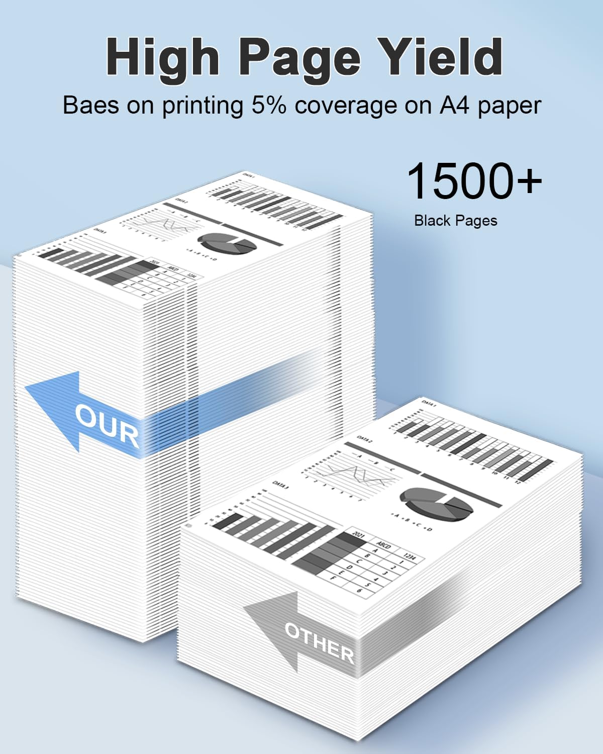 071 High-Yield Black Toner Cartridge 1-Pack Replacement for Canon 071 Toner Cartridge for imageCLASS LBP120 Series MF270 Series LBP122dw Printer