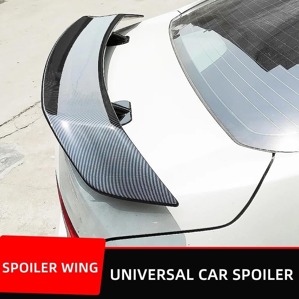 Heckspoiler Auto Styling 5D Spoiler Flügel DIY Refit Kofferraum Deckel Universal Auto Spoiler Flügel Seitenspoiler Spoilerlippe (Color : Flamboyan red)
