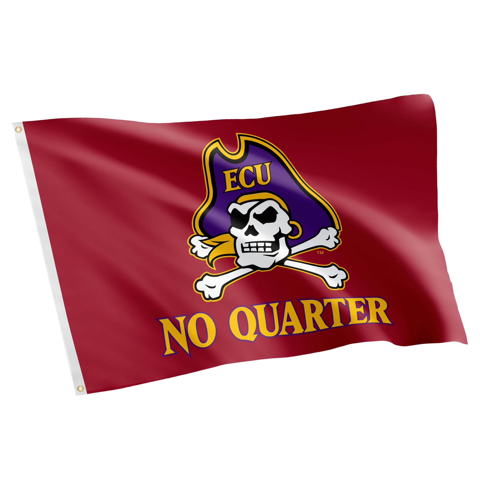 Desert Cactus East Carolina University ECU Flag - 3 x 5 Feet Pirates Banner, Indoor/Outdoor Durable Fabric, 100% Polyester Design (Style K)