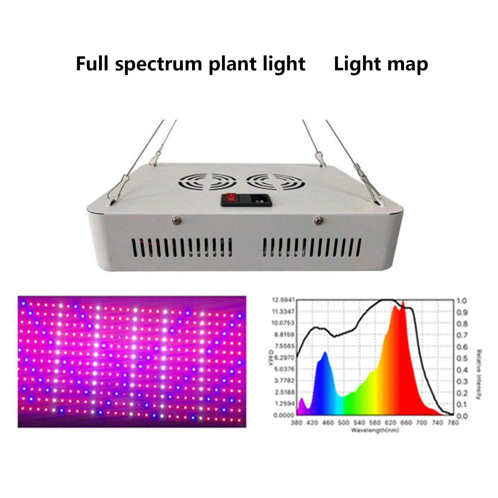 Lampe de culture de plantes 300 W, lumière de plantes à spectre complet 360 LED, avec lumière ultraviolette, lumière de plantes pour la plantation, la croissance, la floraison et la fructification