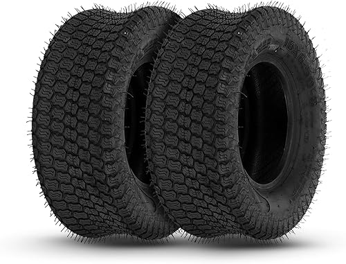 AutoForever Neumáticos de césped para cortacésped de 16 x 6.50-8 de 16 x 6.5 x 8 pulgadas, para tractor de césped y jardín, neumáticos para carrito