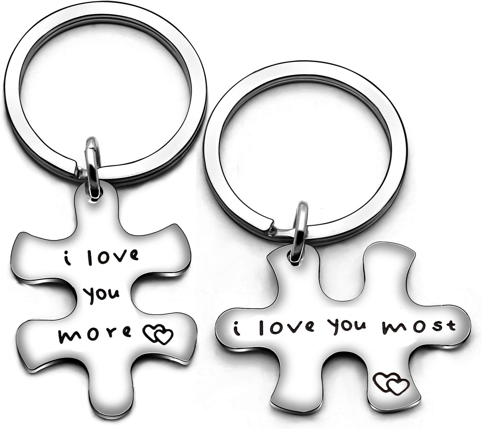 AGR8T Valentine Family Key Chain Her Weirdo His Crazy Couple Valentine Gifts Boyfriend Girlfriend Christmas 2Pcs