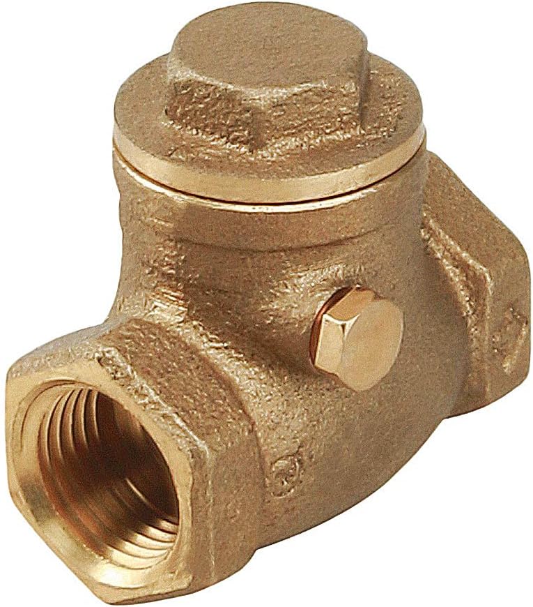 Midline Valve 432U226 Swing Check Valve, Backflow Prevention, Lead-Free 4 in. FIP Connections, Cast Brass, 4