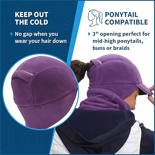 Miniatura 5 de TrailHeads Trailblazer Adventure - Juego de regalo para mujer con gorro y calentador de cuello de microforro polar