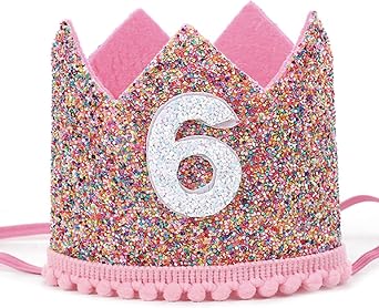 Boy Girl Birthday Crown Headband Prince Princess Hat Sparkle Style Decorations Tiara Crown Cake Smash Photo Prop