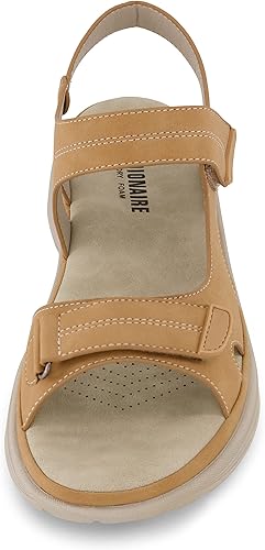 Miniatura 3 de CUSHIONAIRE Sandalia Magee para mujer con plantilla cómoda para exteriores con correa ajustable y espuma viscoelástica, anchos disponibles