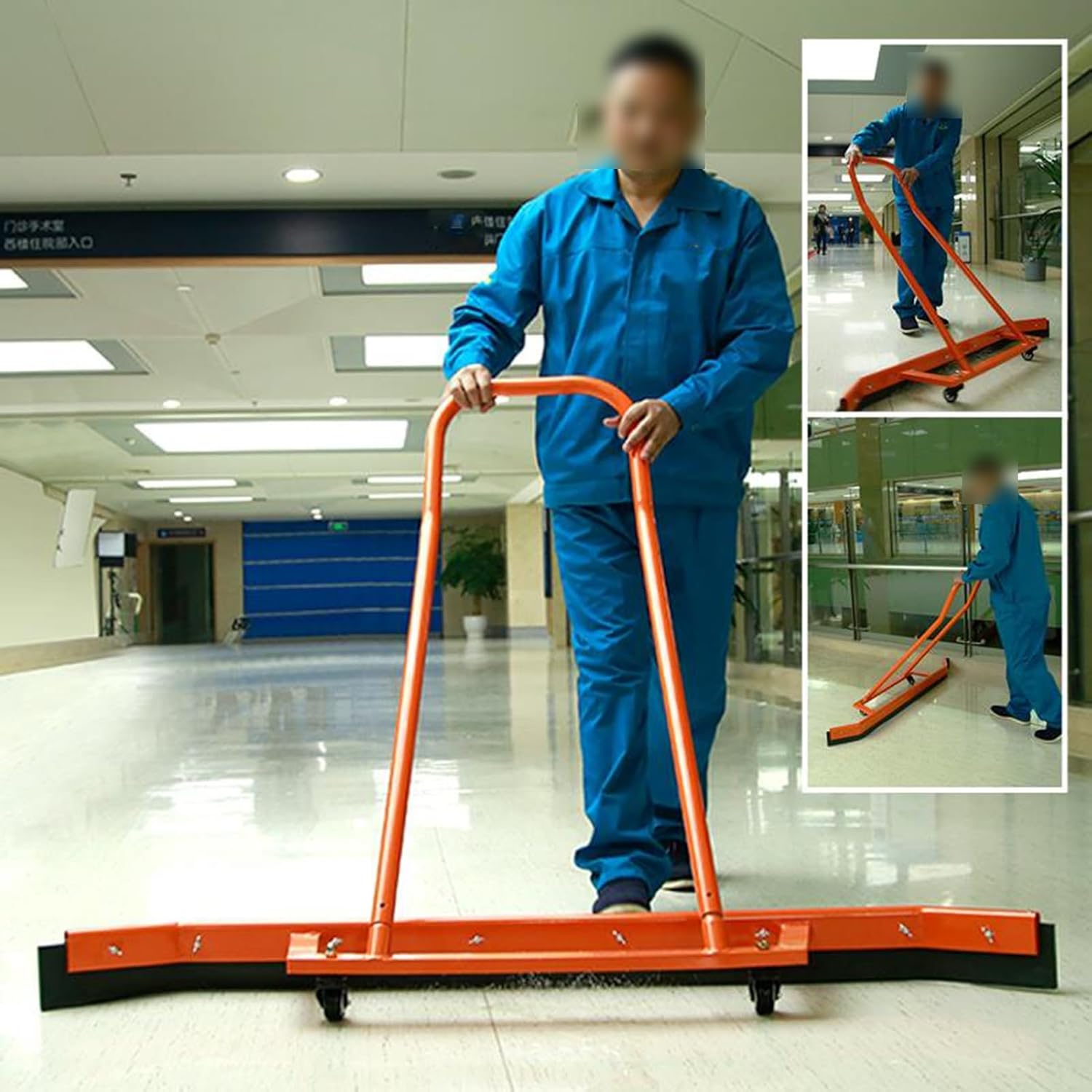 Tennis Court Squeegee, Floor Water Pusher, Sports Ground Accessories for Swimming Pool Outdoor Floor Shopping Mall