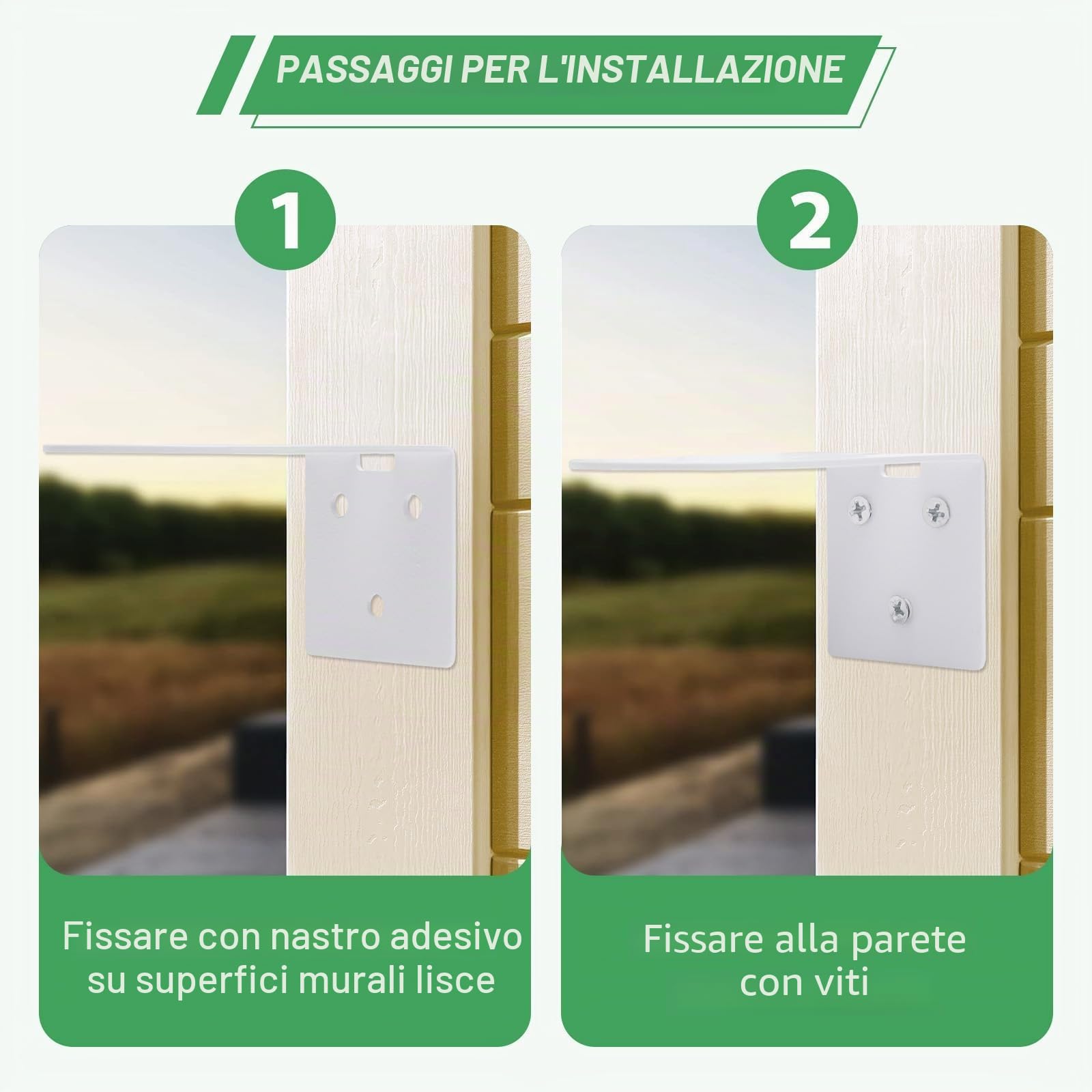VOSSOT 2 Pezzi supporto telecamera staffa telecamera esterna per Eufy Security Indoor Cam E220 & Eufycam 2c/2,Staffe Angolari,Accessori in Metallo Resistente Include 1 Cacciavite Phillips