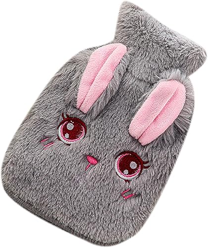 Botella de agua caliente para aliviar el dolor para adultos y niños, bolsa de agua caliente lavable, calentador de manos, relleno de agua, botella