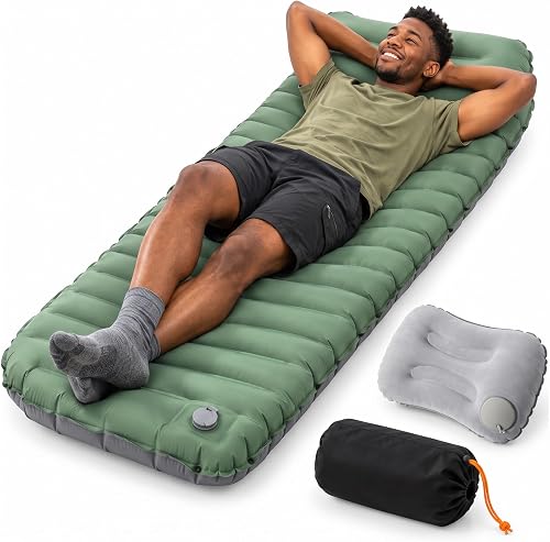 Camping Air Mattress, Inflatable Mattress of Camping Essentials