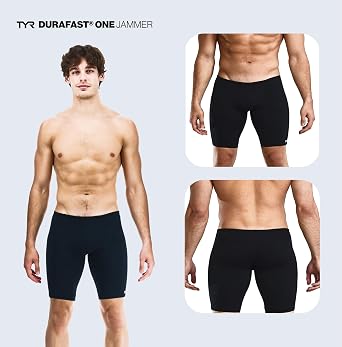 TYR Men's Durafast One Jammer Swimsuit Swim Trunks (Pack of 1)