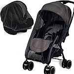 Mosquito Net for Stroller 2Pack - Protective Baby Stroller Mosquito Net - Perfect Bug Netting for Strollers, Bassinets, Cradles, Playards, Pack N Plays and Portable Mini Crib (Black)