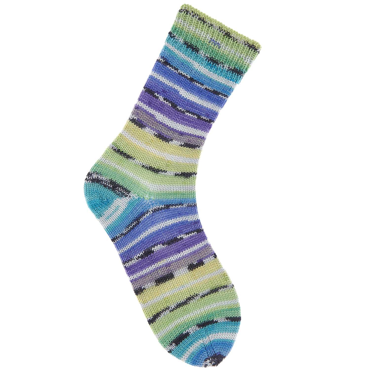 Rico Design Socks Bamboo Rainbow 4-fädig spring Premium Wolle 5 x 100g Bambus Sockengarn Farbverlauf für weiche Strickprojekte Atmungsaktiver Komfort Alltag Freizeit Geschenkidee mit mySearose Label