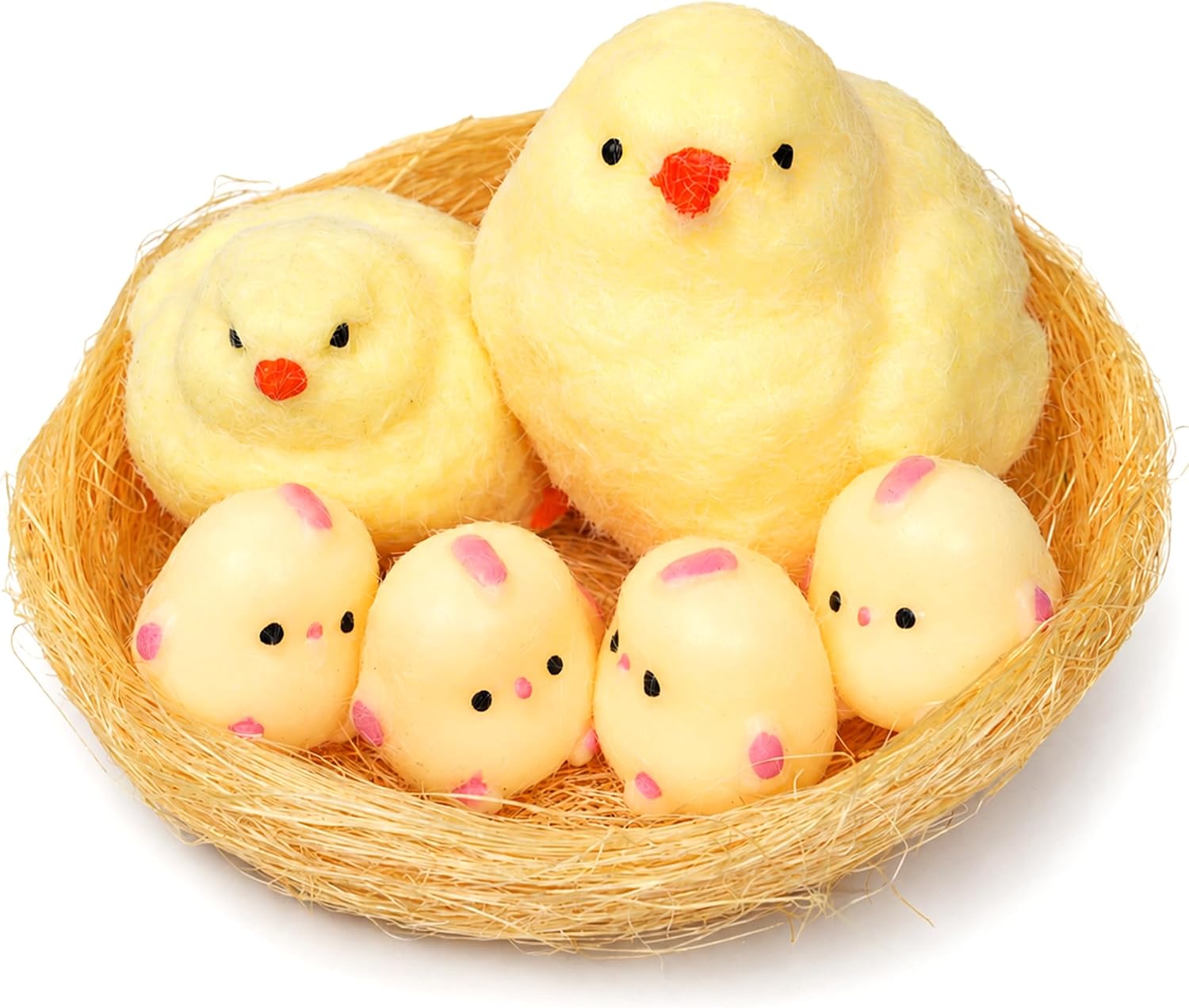 KatchOn, 6 Pcs Chicken Squishy, 3.15 Inch, Handmade Taba Squishies