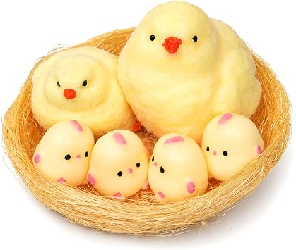 KatchOn, 6 Pcs Chicken Squishy, 3.15 Inch, Handmade Taba Squishies