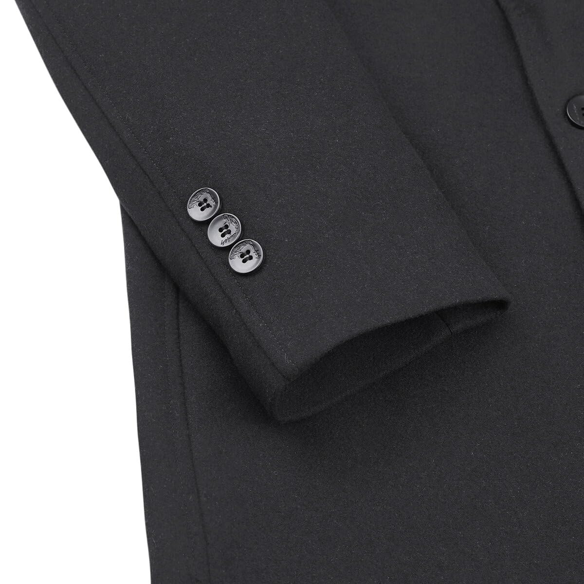 YOUTHUP Abrigo de Lana de Hombre con Gorra Slim Fit Invierno Sobretodo Grosor Trenca