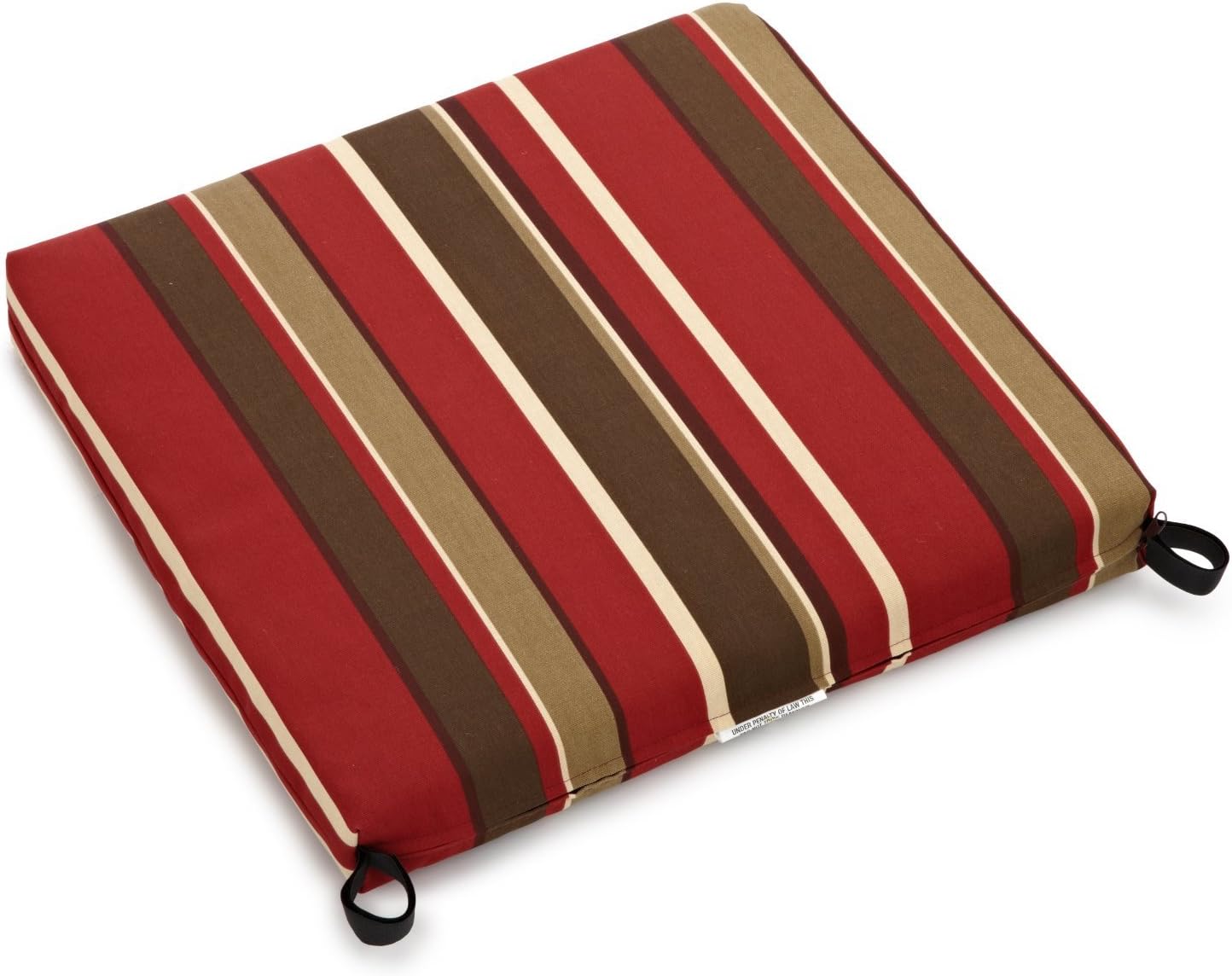 Blazing Needles Outdoor Chair Cushion, 20" x 19", Montserrat Sangria 1 Count