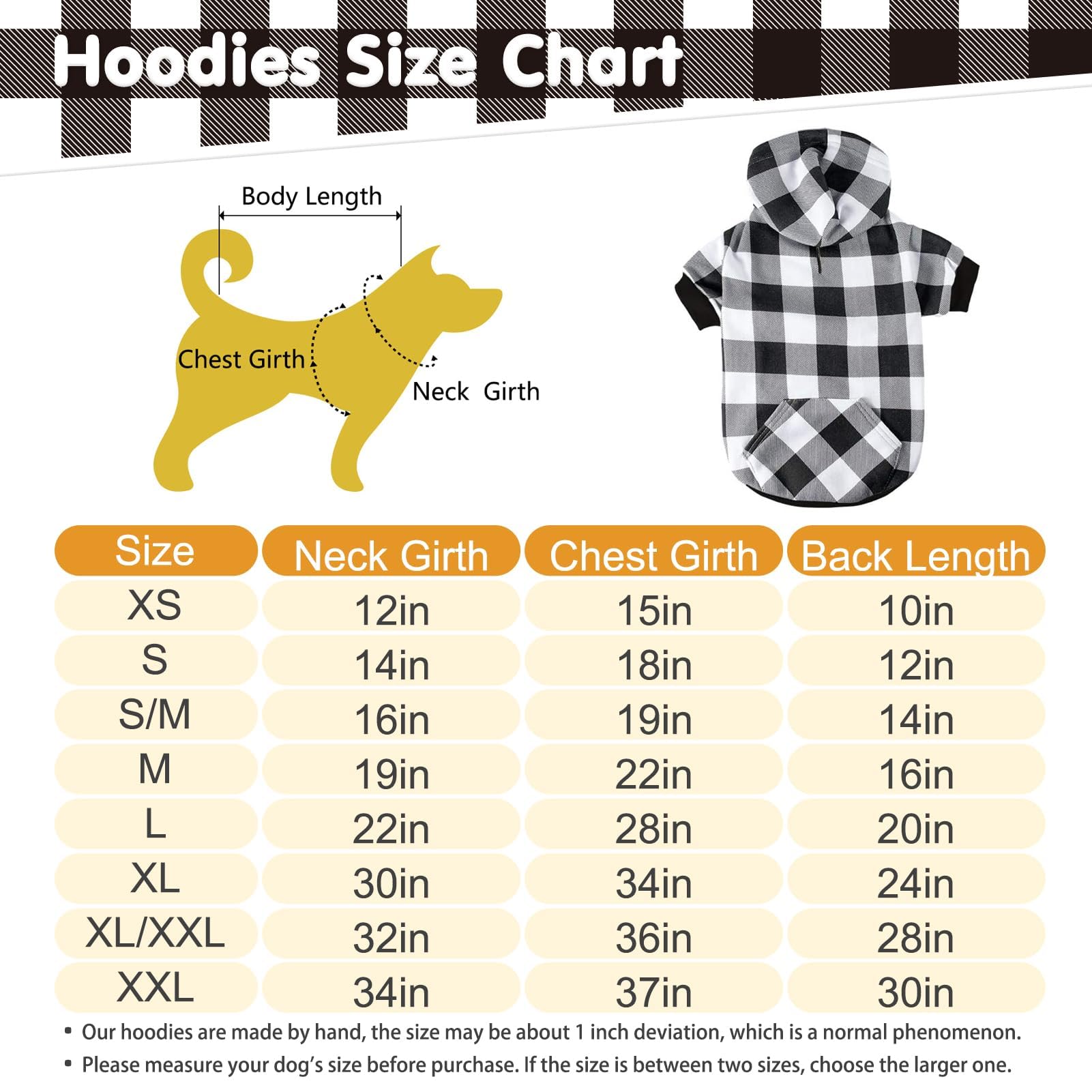 KOOLTAIL Plaid Jumper with Hat and Pocket, Fleece Dog Hooded Sweatshirt Clothes - Image 2