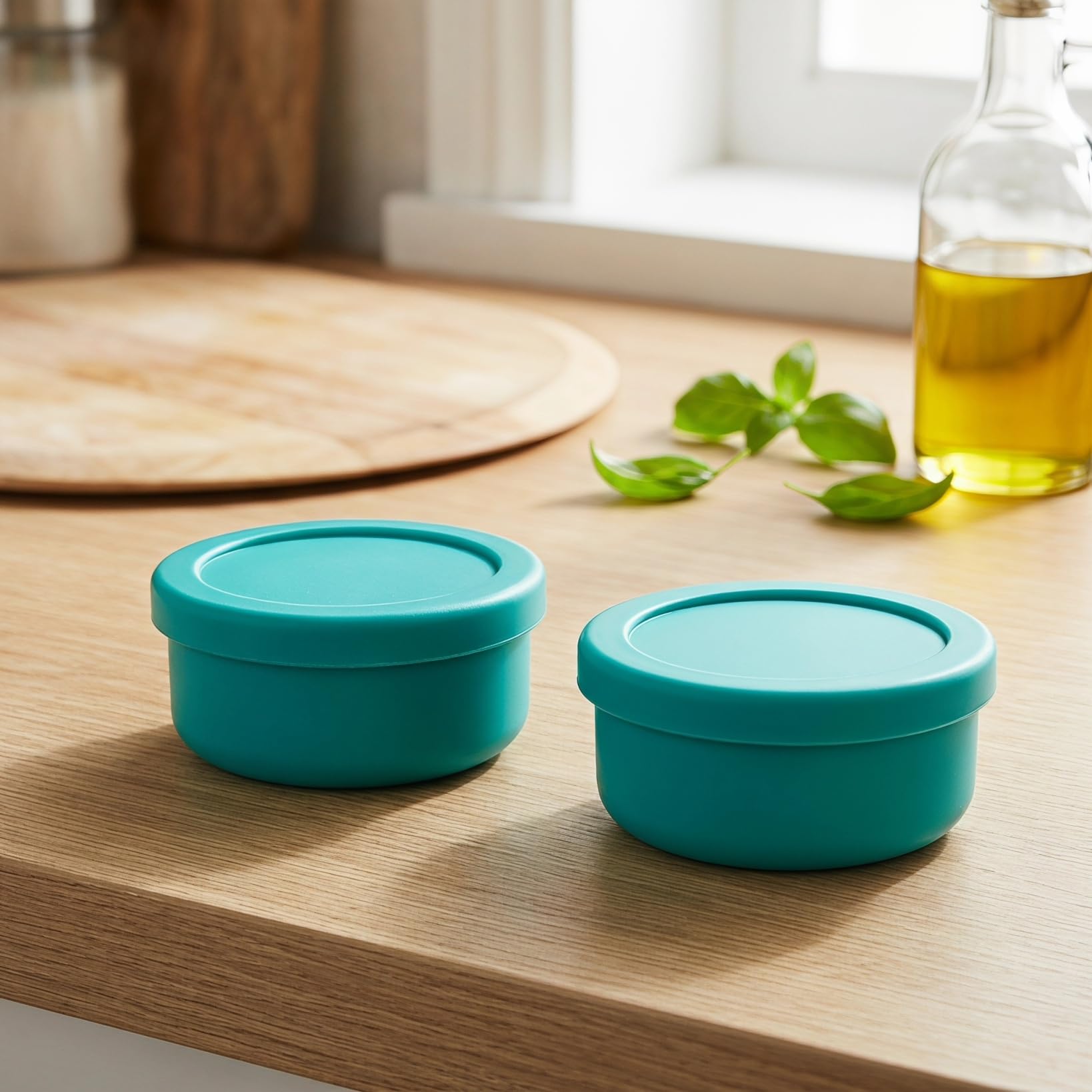 TOPBATHY 2pcs Contenitore di Pasta Vassoio Verdura Vassoio Rotondo Pane Pagnotta Contenitore Produrre Domestico Bandejas Para Comida Pizza Impasto Prova Container Track Car Snack
