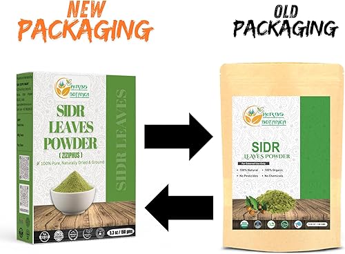 Miniatura 2 de Herbs Botanica Sidr Powder 100% natural y puro Ziziphus Spina-Christi Herbal Hair Cleanser & Conditioner  Fortalece las raíces, controla la caspa,