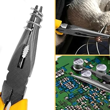 Needle Nose Pliers with Wire's Cutter - Long Nose pliers, Needlenose Pliers,Needle-nose Pliers, Needle Nose Plyers can Screw Loose Nuts and Wind/Cutter Wire's ect.(8.1 in)