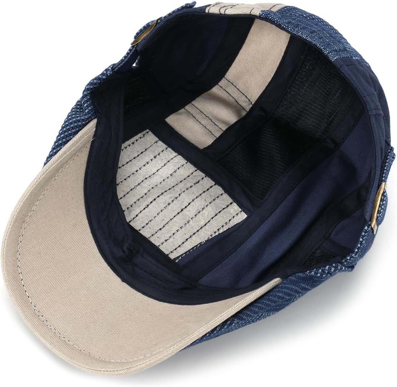 MOACC M Men's Beret Hat Cotton Buckle Adjustable Newsboy Hats for Men Driving Flat Caps Cabbie Gatsby Cap - Image 7