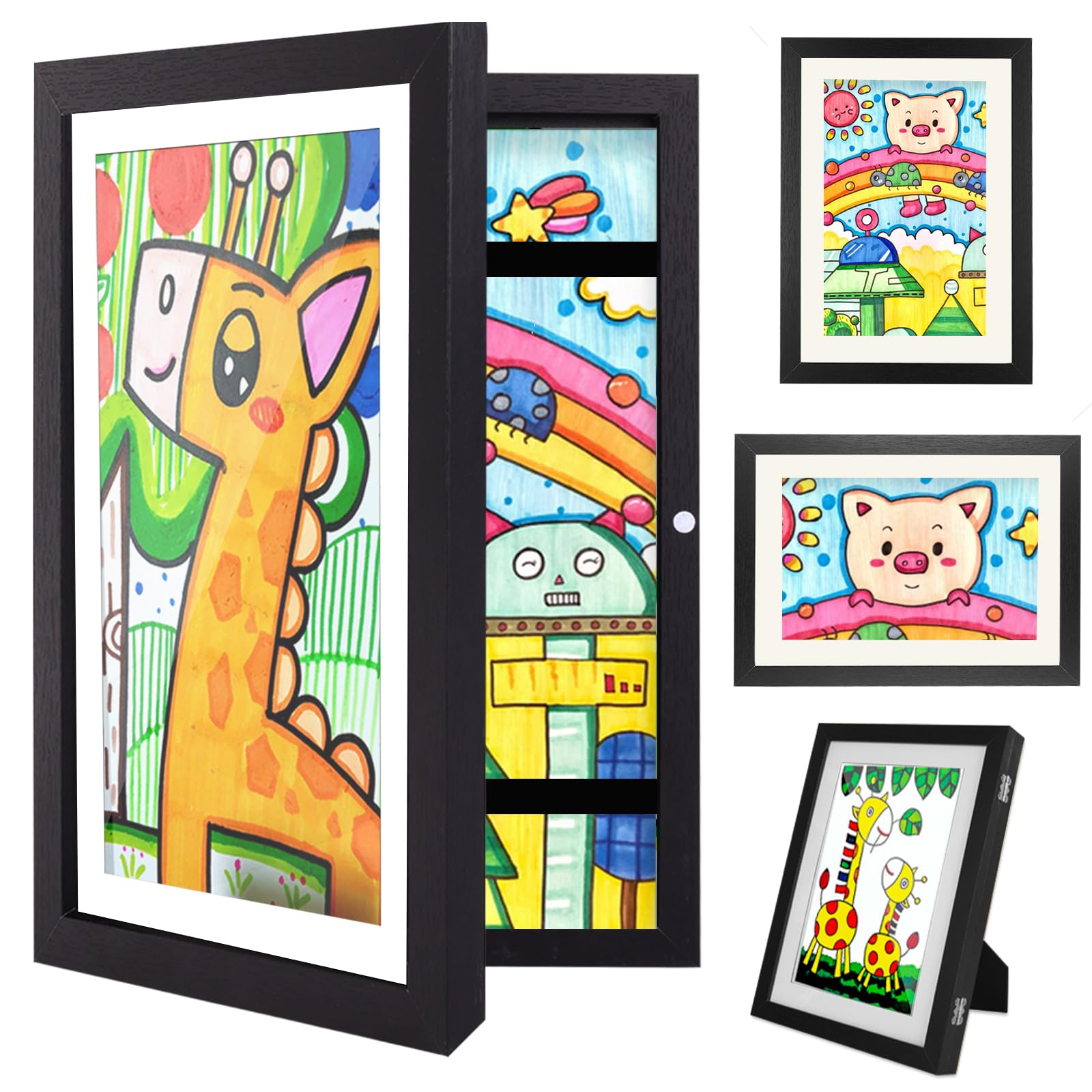 Hipsignal Kids Art Frames, 1 Pack A4 Photo Frame for 150 Pictures