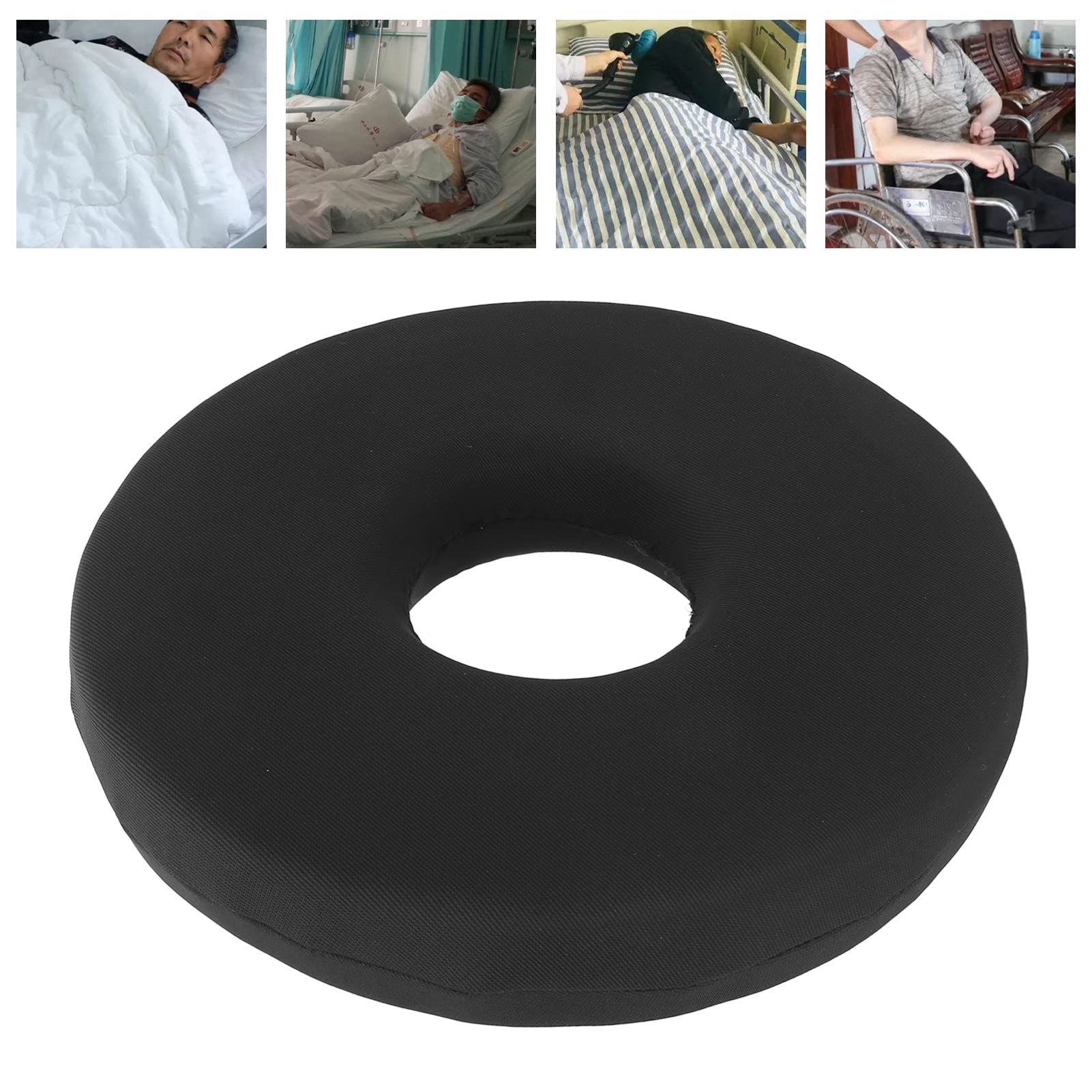 Cuscino ortopedico a ciambella, cuscino in spugna non deformabile, cuscino per alleviare la pressione per il comfort, sollievo dal dolore per uno stile di vita sedentario, ideale per casa e ufficio