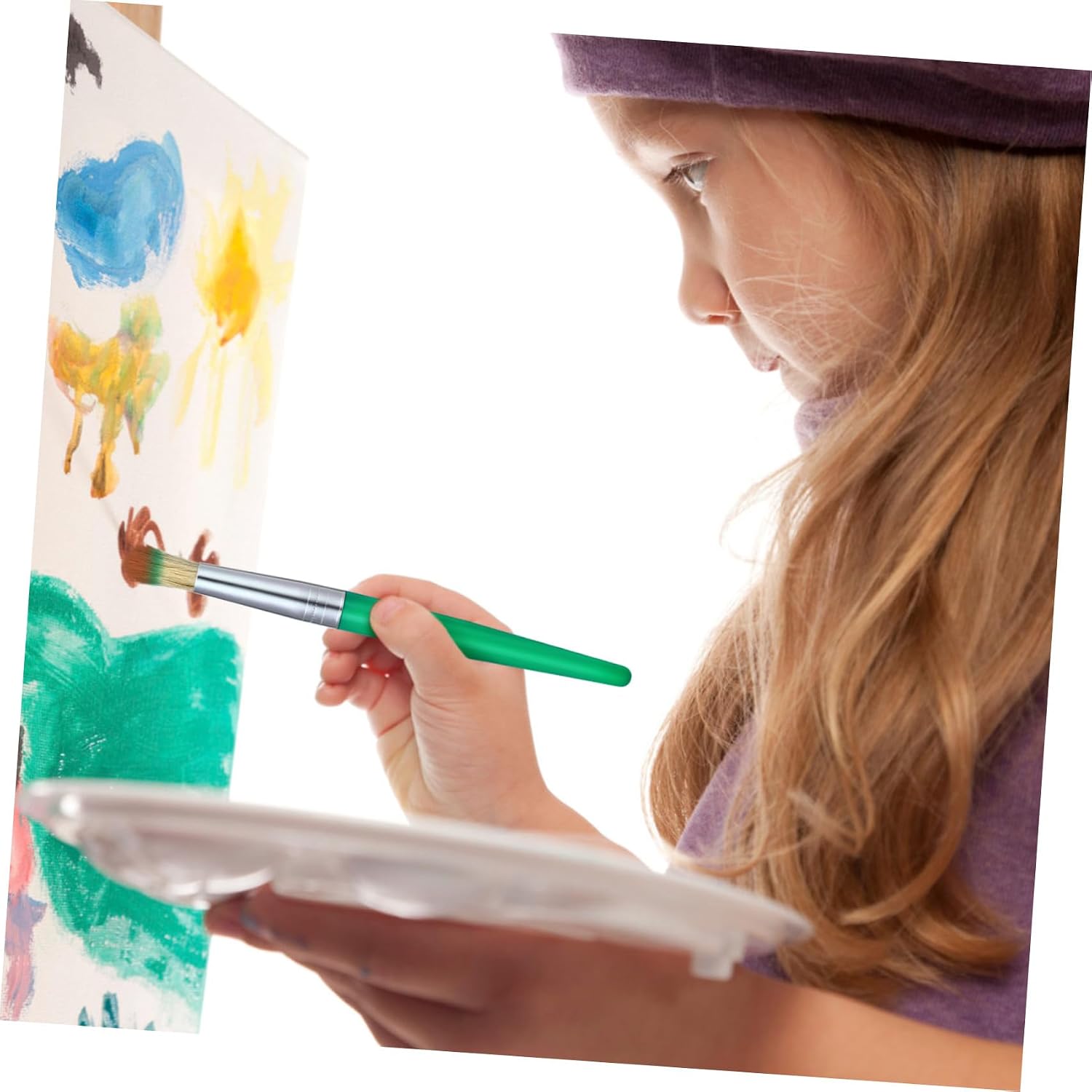 8pcs Graffiti Pen Brush Drawing Thick Children Kids Paint for Toddlers Crafts Round Washable Art Painting Supplies Paint Supplies for Kids