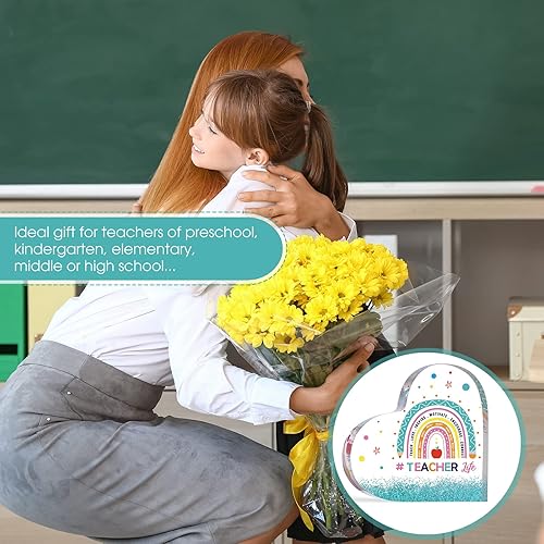 Miniatura 4 de Regalos de agradecimiento a profesores para mujeres, recuerdo acrílico y pisapapeles regalos para profesores de parte de estudiantes para