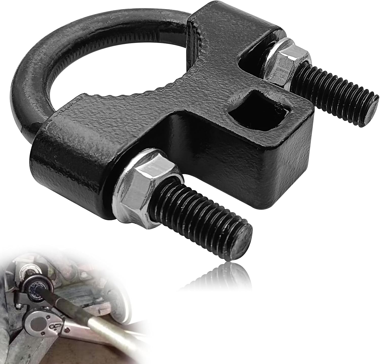 Inner Tie Rod Removal Tool, 3/8" Carbon Steel Inner Low Profile Tool for Inner Tie Rod Removal and Installation, Auto Tools Inner Tie Rod U-Wrench Repair Mechanic Tools for Most Vehicles