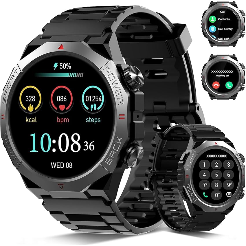 Smartwatch Uomo Militare, 1.39