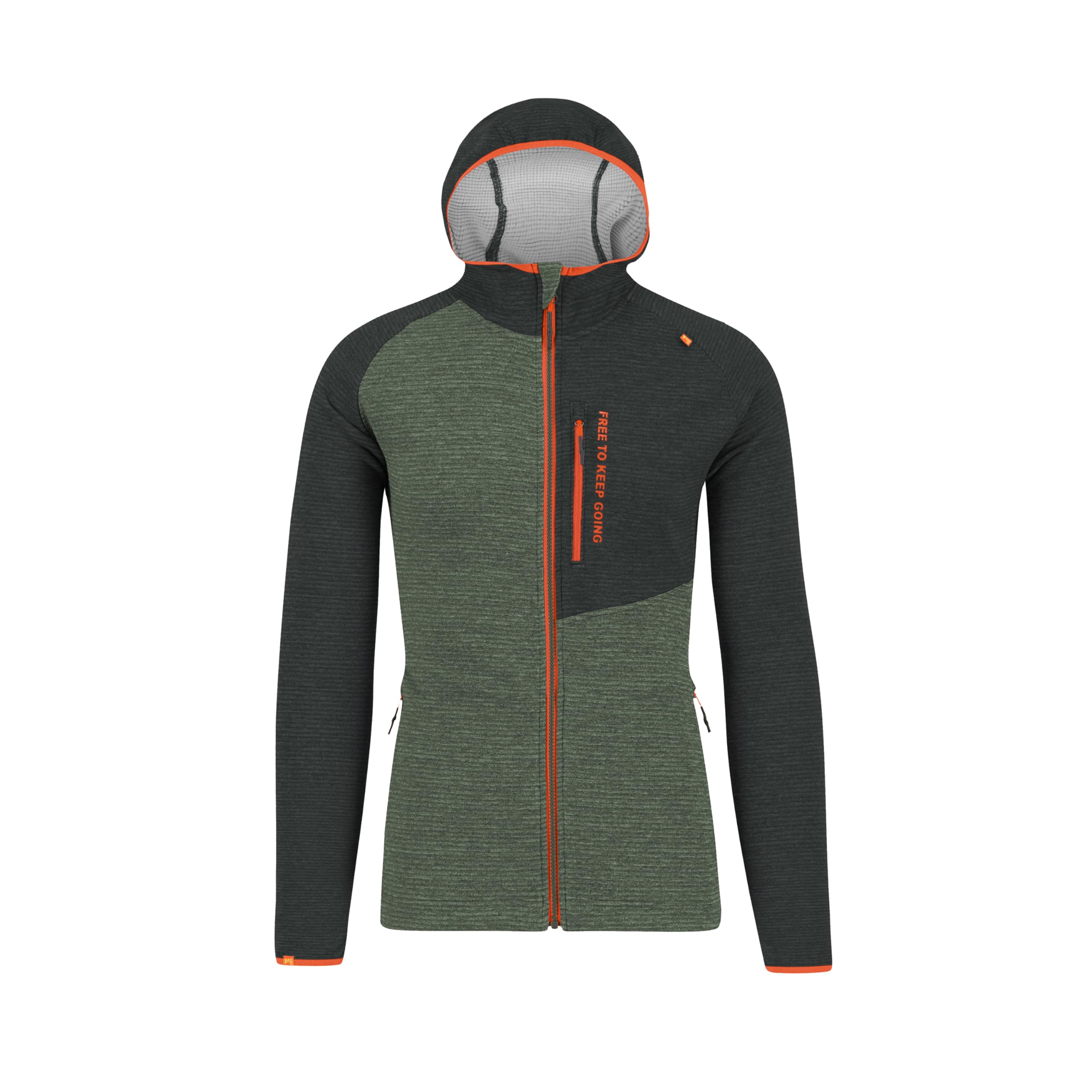 KARPOS 2531055-024 CAMOSCIO F.Z. HOODIE Sweatshirt Men's THYME/BLACK SAND Size M
