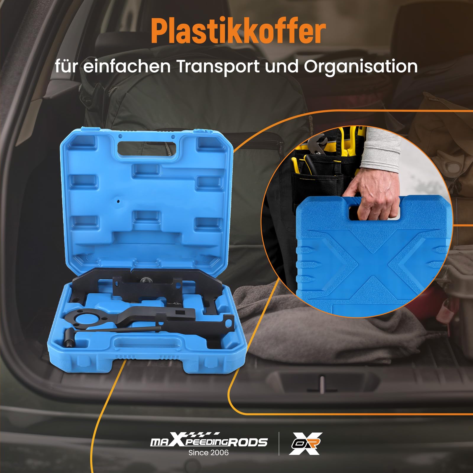 maXpeedingrods Motor Einstellwerkzeug Satz für PSA, Zahnriemen Werkzeug für Citroën, für Peugeot, für Opel, für Vauxhall, für Toyota 1.0 1.2VTi, EBO, EB2 Ottomotoren OEM 0109-2A, 0109-2B