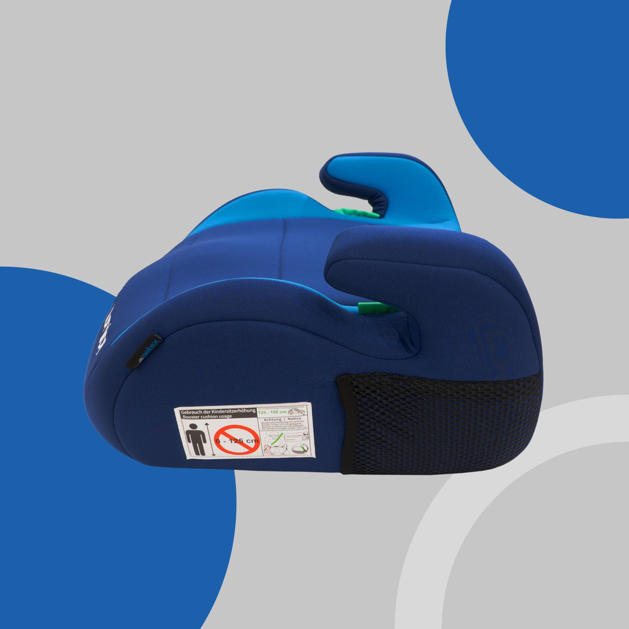 PETEX Max R129/03 - Elevador para asiento infantil (2 unidades, tamaño i), color azul