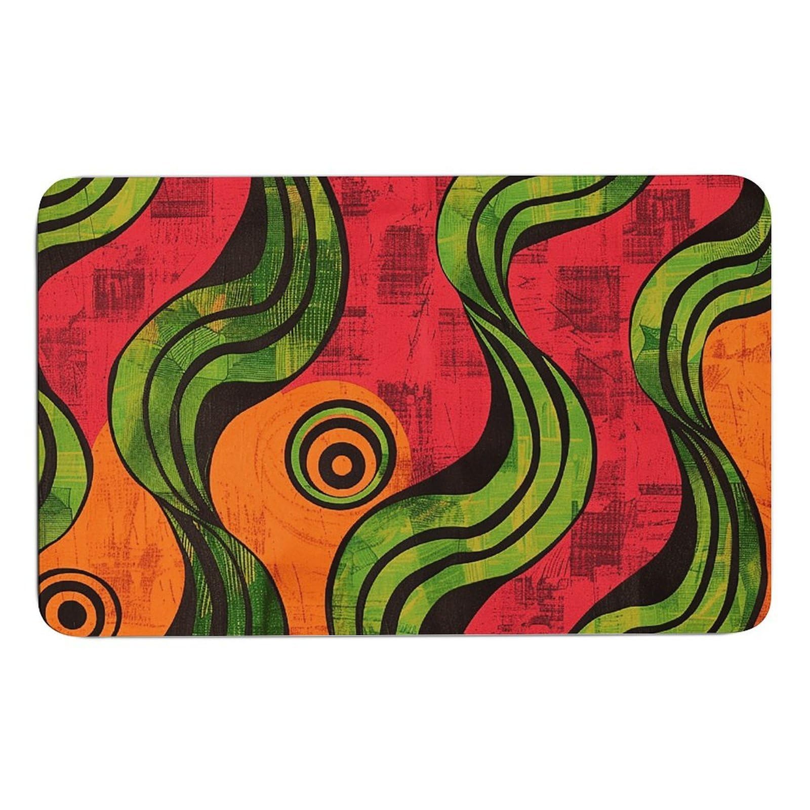 NTVOWPZO Large Swirl Pattern Stone Bath Mats Large Swirl Pattern Diatomaceous Earth Bath Mat Super Absorbent Bathroom Floor Mat Quick Drying Shower Mat for Shower Bathtub Bathroom Accessory