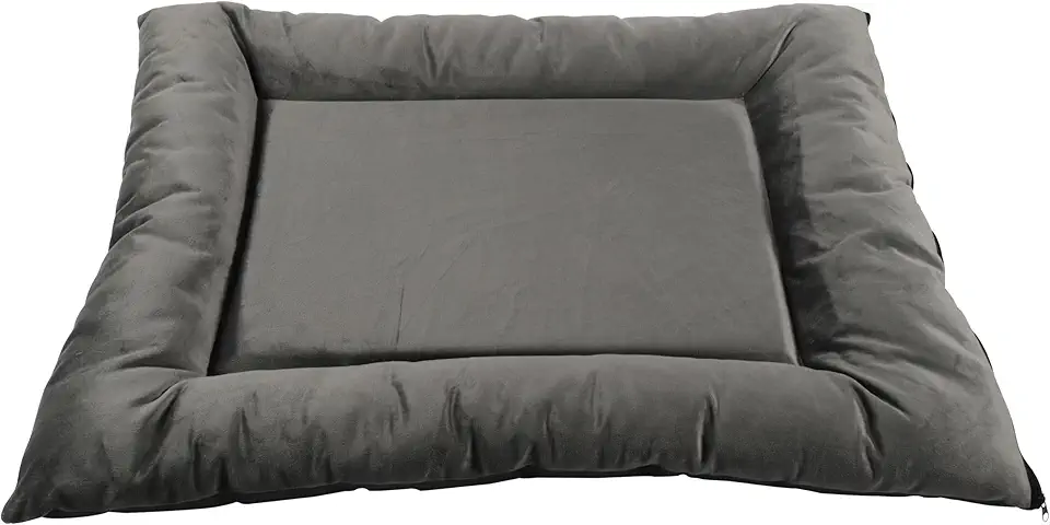 Colchonete Gigante 70x90 Com Zíper para Cachorro ou Gato Caminha Pet Grande PRETO