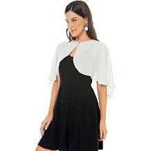 Womens Shawls and Wraps for Evening Dress Wdiing Bridal Capelets | Chiffon Shawl for Women, Wedding Shrug Guest,Bridesmaid Cape Scarves,Soft Cover Up Bolero