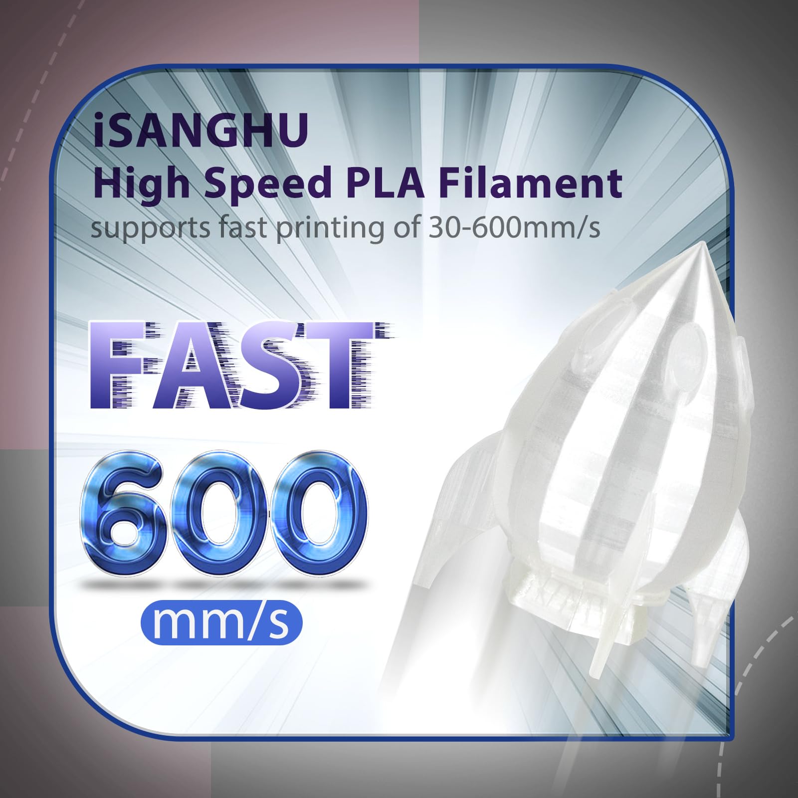 Amazon.co.jp: ISANGHU 3Dプリンター PLAフィラメント 透明 1.75mm