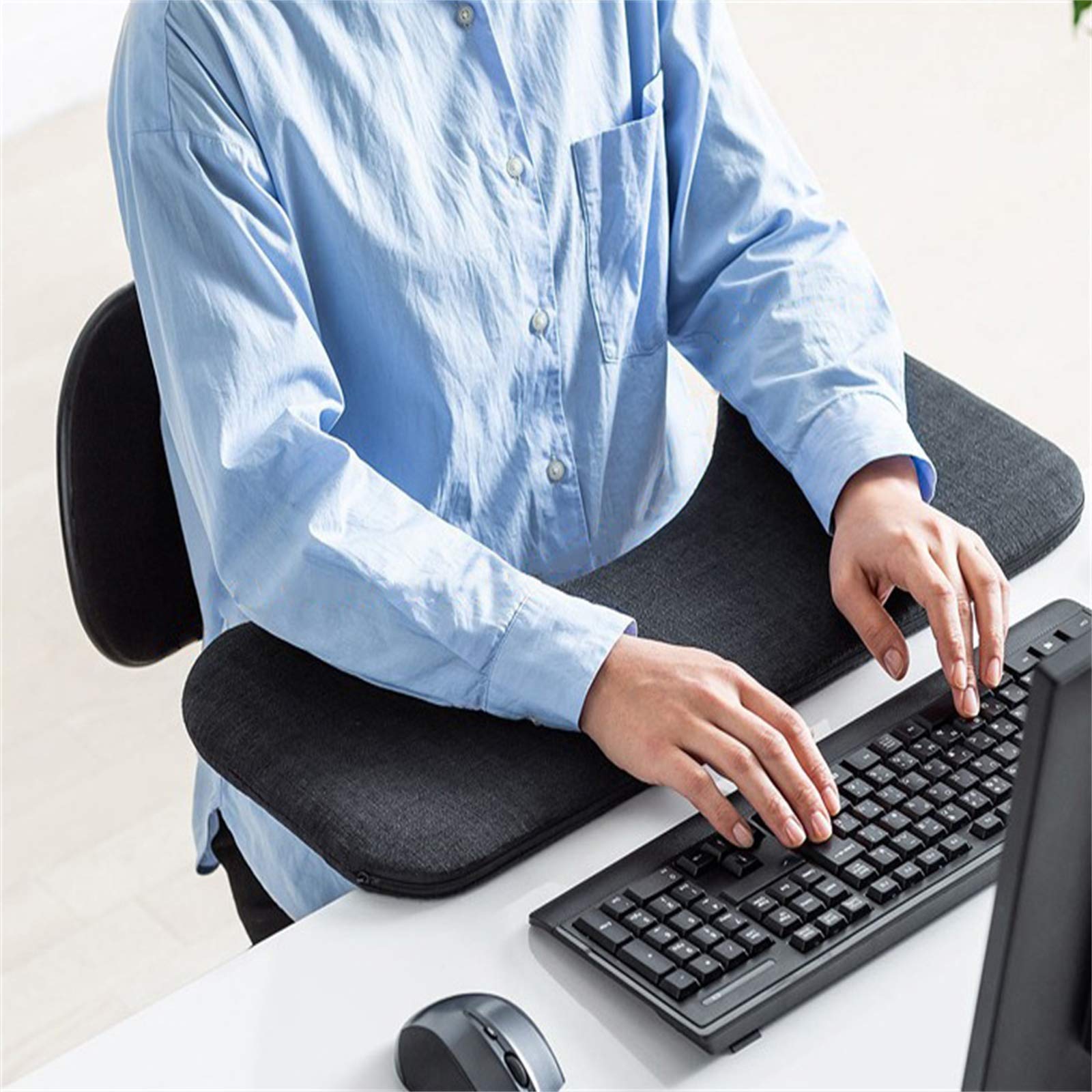 Clavier Repose-Poignet Pad Et Souris Support Repose-Poignet Ergonomique, Kit De Repose-Poignets pour Souris/Clavier Anti-dérapant Accessoires pour Ordinateur Et Ordinateur Portable