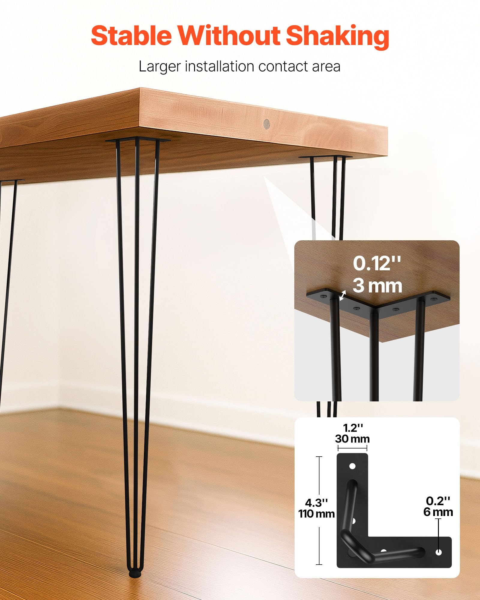 VEVOR - Hairpin tafelpoten - Set van 4 - Eettafel kopen? | Korting tot VEVOR - Hairpin tafelpoten - Set van 4 - Eettafel kopen? | Korting tot